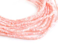 Petal pink mother of pearl heishis bring forth springtime cheer. 🌸 With a soft floral coloration, these beads will complement a variety of design styles. Whether you are creating petite wrap bracelets, contemporary earrings, or trendy layered-necklace looks, these petite heishis are great to have on hand. Pearls and shell are natural, elegant, and beachy. They look beautiful strung by themselves or mixed in with other components. Whether you're designing bridal jewelry or just an everyday neckl Contemporary Earrings, Wrap Bracelets, Beads Online, Bead Store, Soft Floral, Design Styles, Layered Necklace, Layered Necklaces, Wrap Bracelet