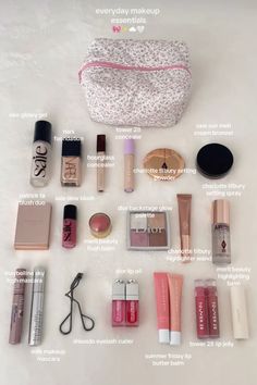 #makeup #makeuptipsforbeginners Makeup Products For School Air, Every Day Makeup Products, Makeup Bag Must Haves, Makeup Trendy Products, Natural Makeup Product List, Make Up Wishlist, Makeup You Need To Have, Dewy Makeup Products, Good Makeup Products