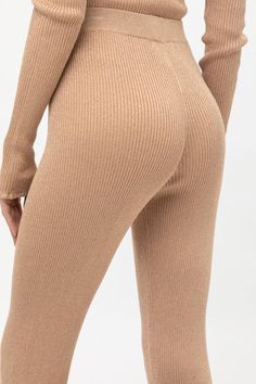 Flared Bottoms, Metallic Sweater, Gal Pal, Sweater Pants, Neutral Color, Neutral Colors, Camel, Outfit Ideas, Turtle Neck