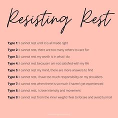 7 Types Of Rest, Types Of Rest