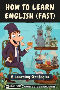 cover image of english language tutorial Tips To Learn English, How To Learn English, To Learn English, Learn English Grammar, Learn Faster, Learning Strategies