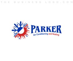 the logo for parker air conditioning and heating