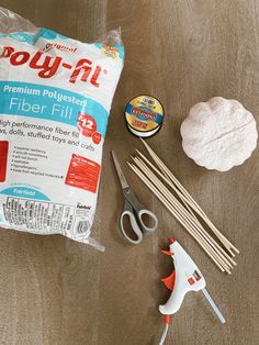 the supplies needed to make this diy - fil project are laid out on a table