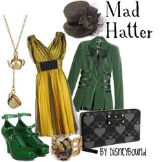 Outfits inspired by Disney. Kinda love this for a glam halloween outfit... =) mad hatter it is. Wonderland Outfit, Dapper Day, Disney Dresses