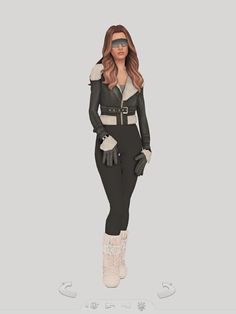 ski season lookbook look 1 - jacket trousers glasses (snowy escape) gloves (bg) look 2 - jacket leggings boots gloves look 3 - jacket look 4 - trousers Sims 4 Cc Skiing Clothes, Sims 4 Ski Clothes, Sims 4 Snowboarding Cc, Sims 4 Skiing Cc, Sims 4 Cc Clothes Cold Weather, Sims 4 Snowy Escape Cc, Lululemon Jacket