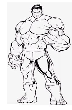 the incredible hulk coloring pages for kids to print out and color on with their own hands