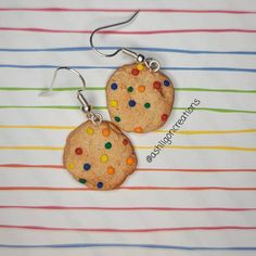 Candy Cookie Earrings Cookies measure approximately between 1.5cm to 2.25cm Materials: ▫ Polymer Clay ▫ Hypoallergenic Hanging Earring Hook Each Cookie is handmade by me, so you may receive a pair of earrings that are slightly different from the ones pictured in the listing. As they are all made by hand all are similar but no two pairs will ever be the same! I can also do custom orders. Please feel free to send me a message with any questions or ideas! Thanks for checking out my shop! Cute Nickel-free Round Hoop Earrings, Nickel-free Multicolor Earrings For Everyday Use, Everyday Multicolor Nickel-free Earrings, Everyday Multicolor Nickel Free Earrings, Novelty Multicolor Pierced Earrings, Novelty Hypoallergenic Earrings For Everyday, Hypoallergenic Novelty Earrings For Everyday, Everyday Novelty Multicolor Jewelry, Everyday Multicolor Novelty Jewelry