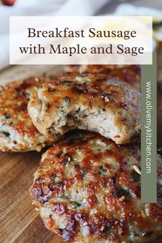 breakfast sausage Recipes With Maple Sausage, Quick Breakfast Sandwich, Homemade Breakfast Sausage, Homemade Sausage Recipes, Breakfast Sausage Recipes, Sausage Seasoning, Fennel Sausage, Sage Sausage