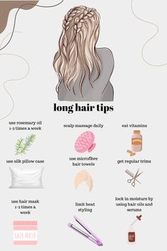 Tips To Have Long Hair, How To Get Long Hair Faster Tips, Hair Care Guide, How To Have Longer Hair, How To Get Long Hair Faster, How To Have Long Hair, Long Hair Care Routine, Tips For Long Hair, Women Vitamins