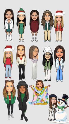 WINTER/CHRISTMAS BITMOJIS ( thank y'all so much for all the love for the last Bitmojis) #christmas #winter #bitmoji Winter Bitmoji, Snapchat Best Friends, Cute Snapchat Bitmoji Ideas, Bitmoji Outfits, Christmas Shoes