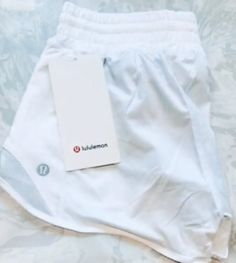 LULULEMON HOTTY HOT SHORT 2.5” LR~LINED~WHITE 0 2 4 6 8 10 12~ NWT ~USPS SHIP | eBay Lululemon Hotty Shorts White Outfit, Stretch Breathable White Shorts, Breathable Stretch White Shorts, White Stretch Breathable Shorts, White Go-dry Short Activewear, White Go-dry Short Length Activewear, White Go-dry Short-length Activewear, White Breathable Athletic Shorts, White Training Shorts For Summer