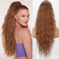 ad eBay - Find many great new & used options and get the best deals for Synthetic Hair Extensions Long Water Wave Ponytail Natural Clip-in Extensions at the best online prices at eBay! Free shipping for many products! Water Wave Ponytail, Wave Ponytail, Hair Extensions Long, Long Hair Extensions, Synthetic Hair Extensions, Clip In Extensions, Hrithik Roshan, Water Waves, Styling Products