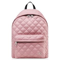 Thea Thea Soleil Diaper Backpack in Sakura Pink Quilted On-the-go Standard Backpack, Quilted Backpack For Daily Use, Quilted Standard Backpack For Daily Use, Quilted Nylon Standard Backpack, Functional Quilted Backpack For On-the-go, Quilted Nylon Bag For School, Quilted Nylon School Bag, Quilted Nylon Backpack For Daily Use, Quilted On-the-go Backpack