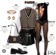 First Day Of College Outfits Hbcu, Classy Concert Outfit, College Outfits Black Women, Senior Photo Outfits, College Fits, Cute Birthday Outfits, Fasion Outfits, Sweater Vests, Shein Outfits