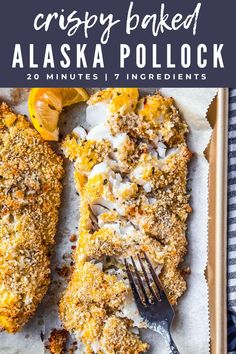 this crispy baked alaska pollock is so easy to make