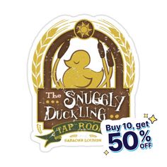 the snugly duckling tap roo sticker is on sale for $ 50