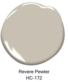 a white paint color with the words revere pewer hoc - 722 on it