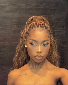 Braids For Graduation Cap, Pick And Drop Boho Braids, Braids Pick And Drop, Pick And Drop Braids Hairstyles Curls, Light Brown Braids With Curls, Pick Up And Drop Braids, Blonde Pick And Drop Braids, Cute Box Braids Hairstyles With Color, Pick N Drop Braids