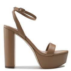 Uknow Platform Dress Sandals - Nine West Nine West Heels, Perfect Shoes, Sky High, Dress Sandals, Tan Color, Beautiful Shoes, Stiletto Heel, Nine West, Platform Sandals