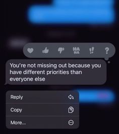 two text messages are shown in the dark