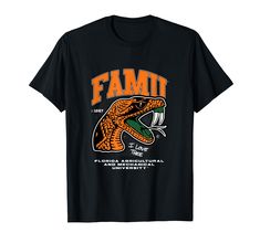 PRICES MAY VARY. DTG Imprint Emblem FAMU Rattler Classic Logo Lightweight, Classic fit, Double-needle sleeve and bottom hem University Tshirt, Christmas Cut Files, University Of Florida, Classic Logo, Branded T Shirts, Top Styles, University, Fashion Branding, Florida