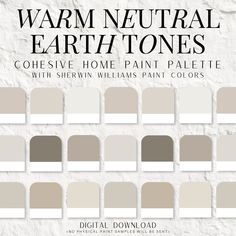 the color scheme for warm neutral earth tones