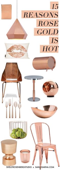 copper furniture and accessories are featured in this post - it - yourself photo contest for the season's rose gold is hot