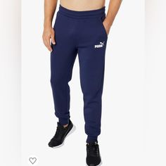 Nwt Smoke Free Fast Shipping Bundle To Save R Black And White Sweatpants, Essentials Sweatpants, Mens Athletic Pants, Tapered Sweatpants, Track Pants Mens, Puma Blue, Relax Pants