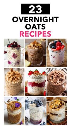 Overnight Oats Flavor Ideas, Diy Overnight Oats, Easy Overnight Oats Healthy, Simple Overnight Oats, Easy Overnight Oats Recipes, Vanilla Drink, Df Meals, Overnight Oat Recipes