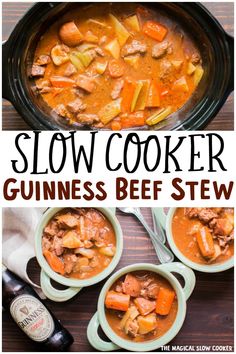 this slow cooker guinness beef stew is the best way to use it for dinner