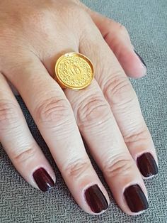 Signet ring women, gold coin ring, pinky ring, coin signet ring, coin pinky ring, coin pinky ring, silver coin ring, mens ring This lovely, silver coin ring was made of a Swiss Franc 10p coin, which was soldered to a wide handmade band decorated with silver granolites, creating a beautiful signet ring for women. The signet coin ring is available both in 14k gold plating over brass or silver and in solid sterling silver shiny or slightly oxidized (watch the short video to see). The ring is a grea Vintage Coin Shaped Signet Ring Gift, Vintage Coin Signet Ring As Gift, Vintage Coin Signet Ring For Gift, Elegant Engraved Coin Rings, Hallmarked Coin Shaped Signet Ring As Gift, Gold Coin Shaped Signet Ring, Gold Coin-shaped Signet Ring For Gift, Gold Coin Shaped Signet Ring For Gift, Gold Coin Signet Ring For Gift