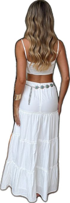 Casual Backless Beach Bottoms, Summer Bottoms With Adjustable Straps For Day Out, Casual Backless Summer Bottoms, Elegant Summer Maxi Skirt For Vacation, Elegant Summer Vacation Maxi Skirt, Elegant Summer Festival Bottoms, Elegant Bottoms For Summer Festival, Chic Summer Maxi Dress With Elastic Waistband, Chic Beach Bottoms With Adjustable Straps