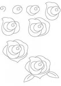 how to draw roses step by step