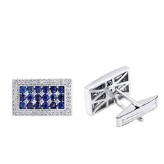 Item Code: 802455_white&#44 Luxury Silver Rectangular Cufflinks, Luxury Sapphire Earrings For Formal Occasions, Luxury Sapphire Jewelry For Formal Occasions, Luxury Formal Sapphire Earrings, Formal White Gold Sterling Silver Cufflinks, Luxury Sapphire Formal Jewelry, Luxury Formal Sapphire Jewelry, Luxury Sterling Silver Cufflinks, Luxury Sterling Silver Business Jewelry