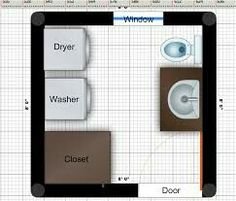 the floor plan for a bathroom is shown