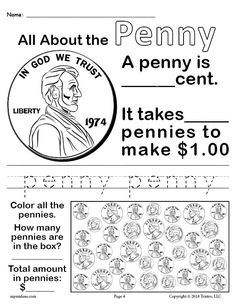 FREE All About Coins! 4 Printable Money Worksheets – SupplyMe Coin Worksheets, Kindergarten Money Worksheets, Money Kindergarten, Word Tracing, Learning Money, Printable Money, Teaching Money, Money Math, Money Worksheets