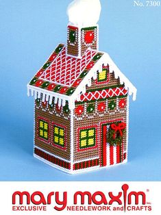 an ornament made to look like a house