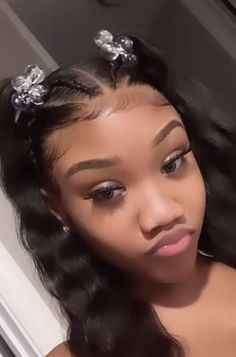 Hairstyles With Ball Hair Ties, Glow Up Hairstyles, Hair Inspo For School, Matching Hairstyles, Hairstyle Products, Jheri Curl, Birthday Makeup Looks, Football Tricks, Latina Hair