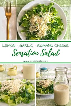 lemon garlic - romano cheese sensation salad is an easy and healthy side dish that's ready in under 30 minutes