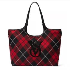 Brand New With Tags. Victoria Secret Bags, Victoria Secret, Black Red, Shoulder Bags, Victoria's Secret, One Shoulder, Black And Red, Bag Lady, Shoulder Bag