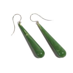 Jade green marbled teardrop earrings in a sleek & elongated style & a shiny finish. These statement earrings feature either vintage or made-with-vintage moulds lucite drops. Each measures just about 3" or 78mm in length & 12mm in diameter in width at the widest part or the base of the drop. Earwires are silver plated metal & are hypo allergenic.Light-weight & fun to wear.See My Profile for info on where we found our loads of vintage lucite parts & materials we use in our creations.****Click here Green Fun Drop Earrings, Green Teardrop Polished Jewelry, Green Metal Dangle Teardrop Earrings, Artsy Green Teardrop Earrings, Retro Green Drop Earrings, Palm Bracelet, Silver Statement Earrings, Handmade Sterling Silver Rings, Silver Jewelry Necklace