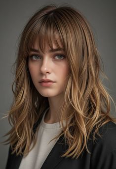 Celebrity Children, Bob Haircut For Round Face, Straight Bangs, Cut Her Hair, Hair Creations, Celebrity Kids, Favorite Hairstyles, Hair Inspiration Color