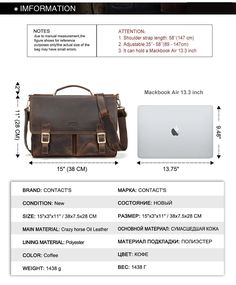 Revamp your style with this stylish and functional crossbody handbag, perfect for men's business use. With its superior-quality genuine leather and fair price, it strikes the perfect balance between fashion and functionality. The hasp closure allows for easy access, while the multi-functional design in a horizontal square shape makes it a preferred choice. Limited stock only! Specifications with/without Interlining: No Whether Inventory: Is The Size of: 15-Inch The Outer Bag Type: Three-Dimensional Bags The Origin of: Guangzhou The Application of Gender: Male Suitcase Shape: Horizontal Square Style 2: Crossbody Bag Style: Business Style: Leisure Size: 14 inches Shoulder Strap Number: A Single SOURCE Categories: Off-the-Shelf Product Categories 1: Briefcase Product Categories: Briefcase, Br Portable Leather Office Bag, Leather Rectangular Satchel, Portable Leather Shoulder Bag For Office, Portable Leather Briefcase For Daily Use, Rectangular Leather Satchel, Portable Brown Business Satchel, Classic Portable Office Bags, Portable Rectangular Business Bag, Luxury Portable Office Bag