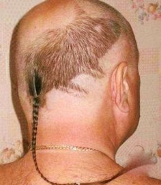 Just for Fun  Dedicate this hairstyle to one NBA player. Rat Tail Haircut, Rat Tails, My New Haircut, Walmart Funny, Rat Tail, Corte De Cabelo Masculino, New Haircuts, Shaved Hair, Guy Pictures