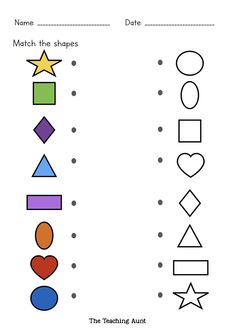 a worksheet with different shapes and numbers for kids to learn how to draw them