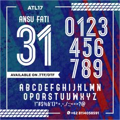 a blue and red sign with numbers on it that says, ansu fati 31 /