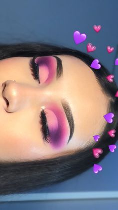 Eyeshadow Looks With James Charles Palette, James Charles Palette Looks Pink, James Charles Palette Looks Purple, Makeup Looks With James Charles Palette, Morphe Makeup Looks, Weirdo Palette Looks, Purple And Pink Eye Makeup, Ombre Makeup Looks, James Charles Palette Looks Step By Step