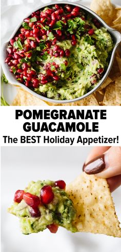 the best holiday appetizer recipe for pomegranate guacamole