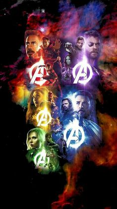 the avengers movie poster with many different characters