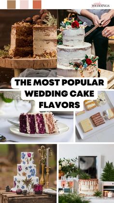 the most popular wedding cake flavors